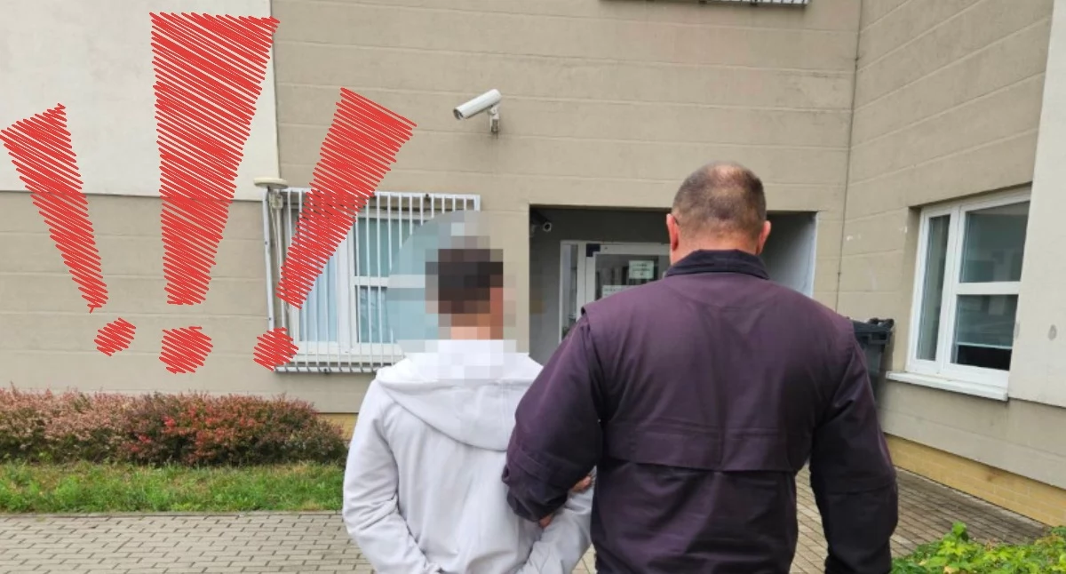 Bezpieczeństwo, NOCNA AKCJA Brzeskiej! Diler wyrzucił towar przez kraty miejsce wezwano STRAŻAKÓW! - zdjęcie, fotografia